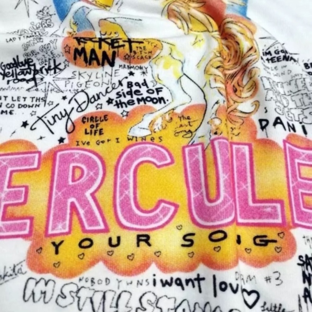 Hercules Unicorn Elton John Rock Music Graphic Tee - Picture 6 of 7